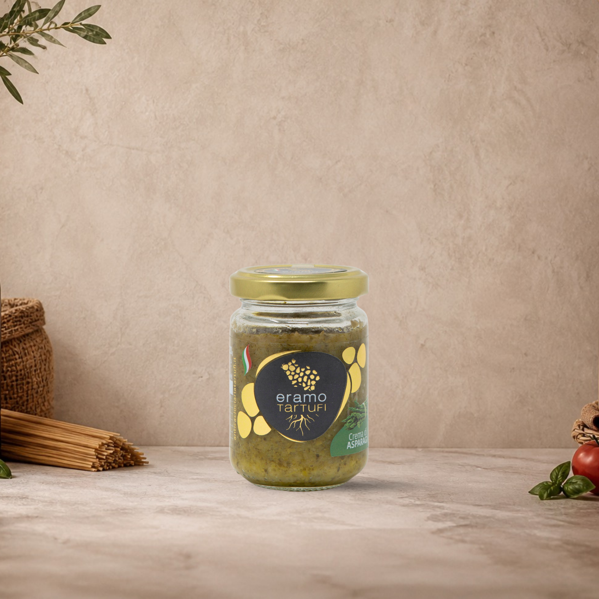 ERAMO TARTUFI Crema di Asparagi, 180gr. spedizione veloce in europa