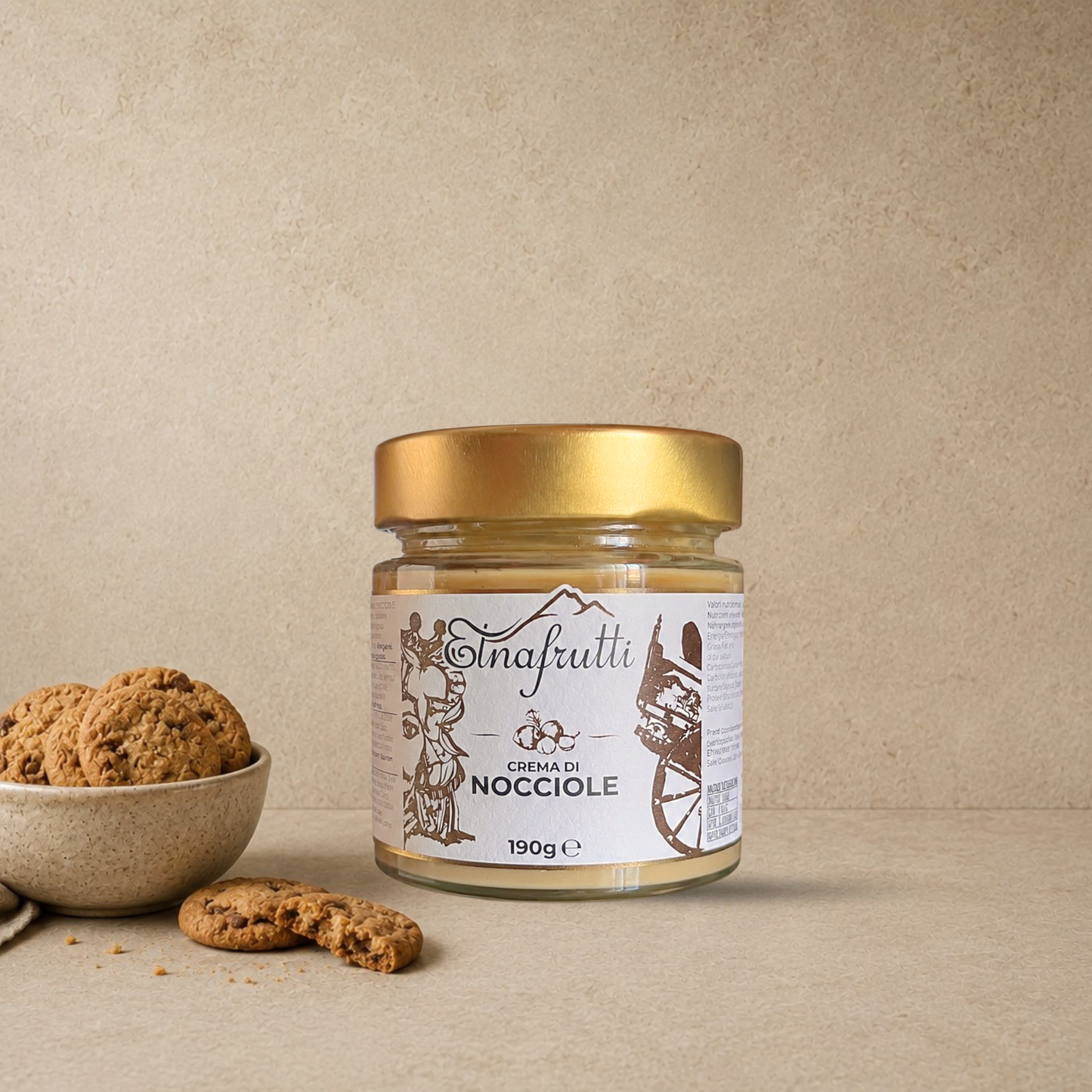 ETNAFRUTTI Hazelnut Cream 190g | Authentic Italian Hazelnut Spread