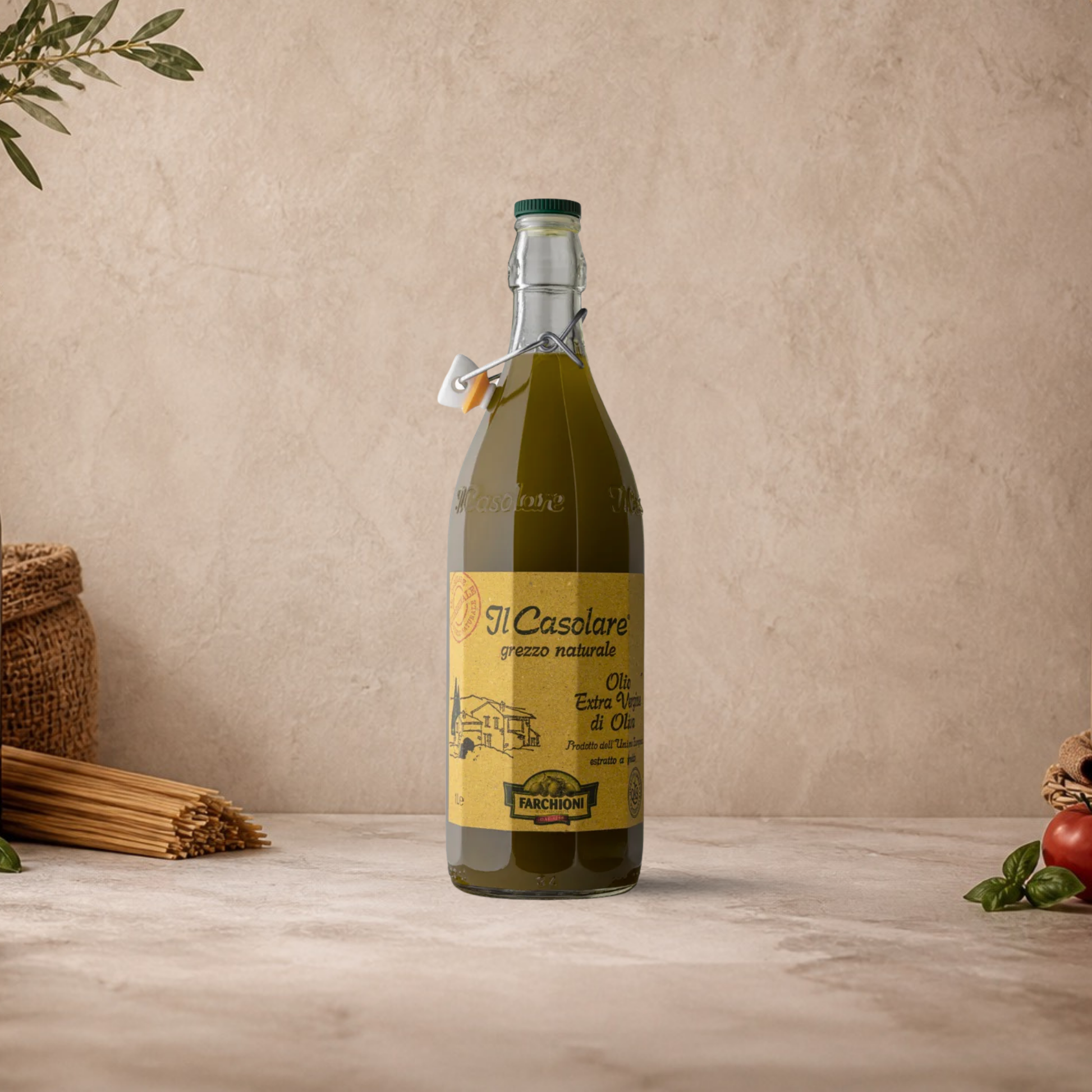 FARCHIONI Il Casolare olio extravergine di oliva italiano bottiglia da 1 litro