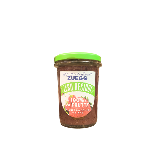 Vasetto di composta di fragole Zuegg Zero Residui da 230 grammi – selezione Essenza Pisterzi
