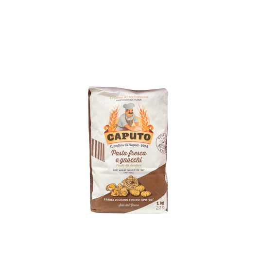 “Farina CAPUTO per pasta fresca e gnocchi 1kg – selezione italiana Essenza Pisterzi”
