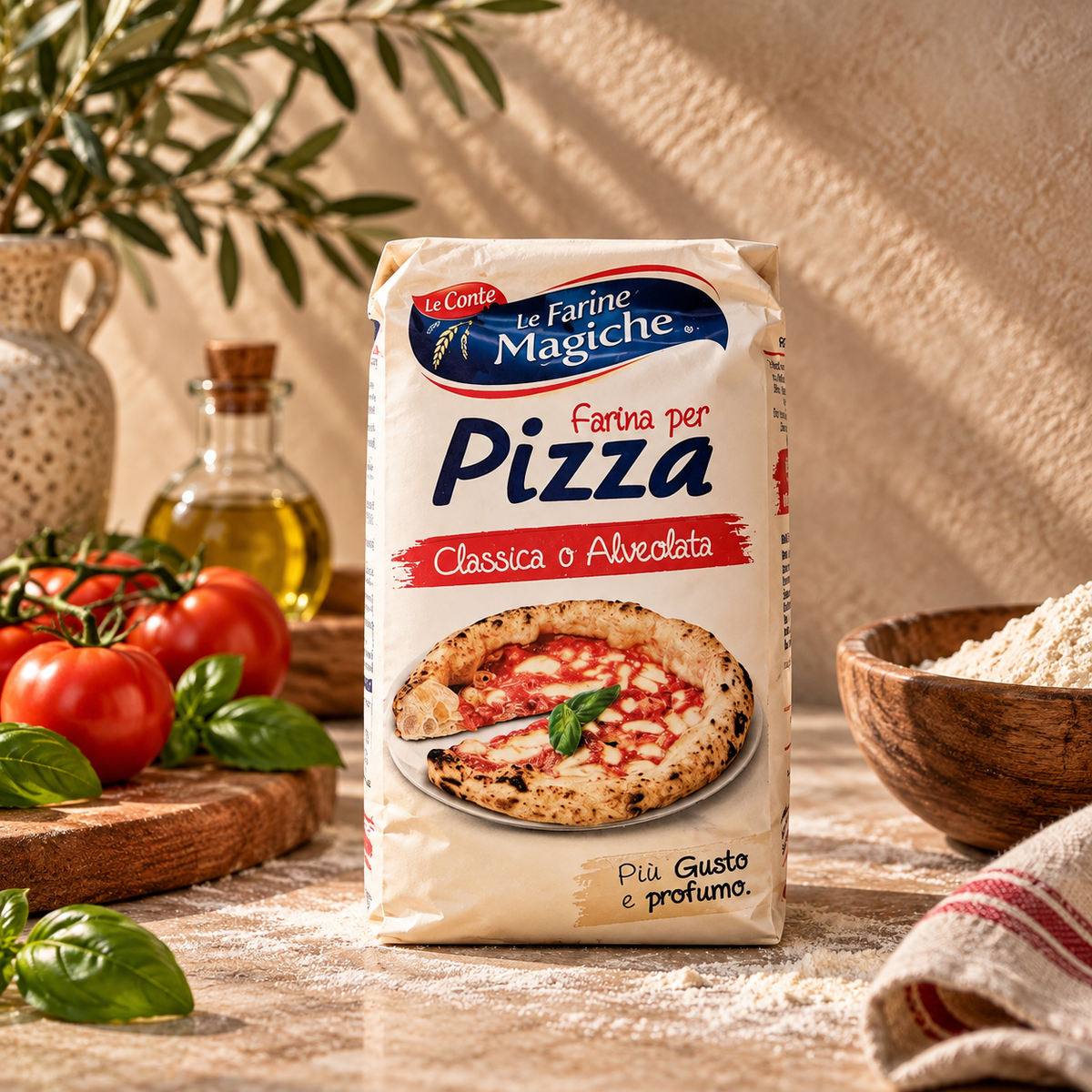 LE FARINE MAGICHE Farina per Pizza, 1kg.