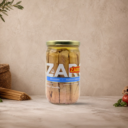 Filetti di tonno all’olio di oliva ZAROTTI 720g in barattolo di vetro