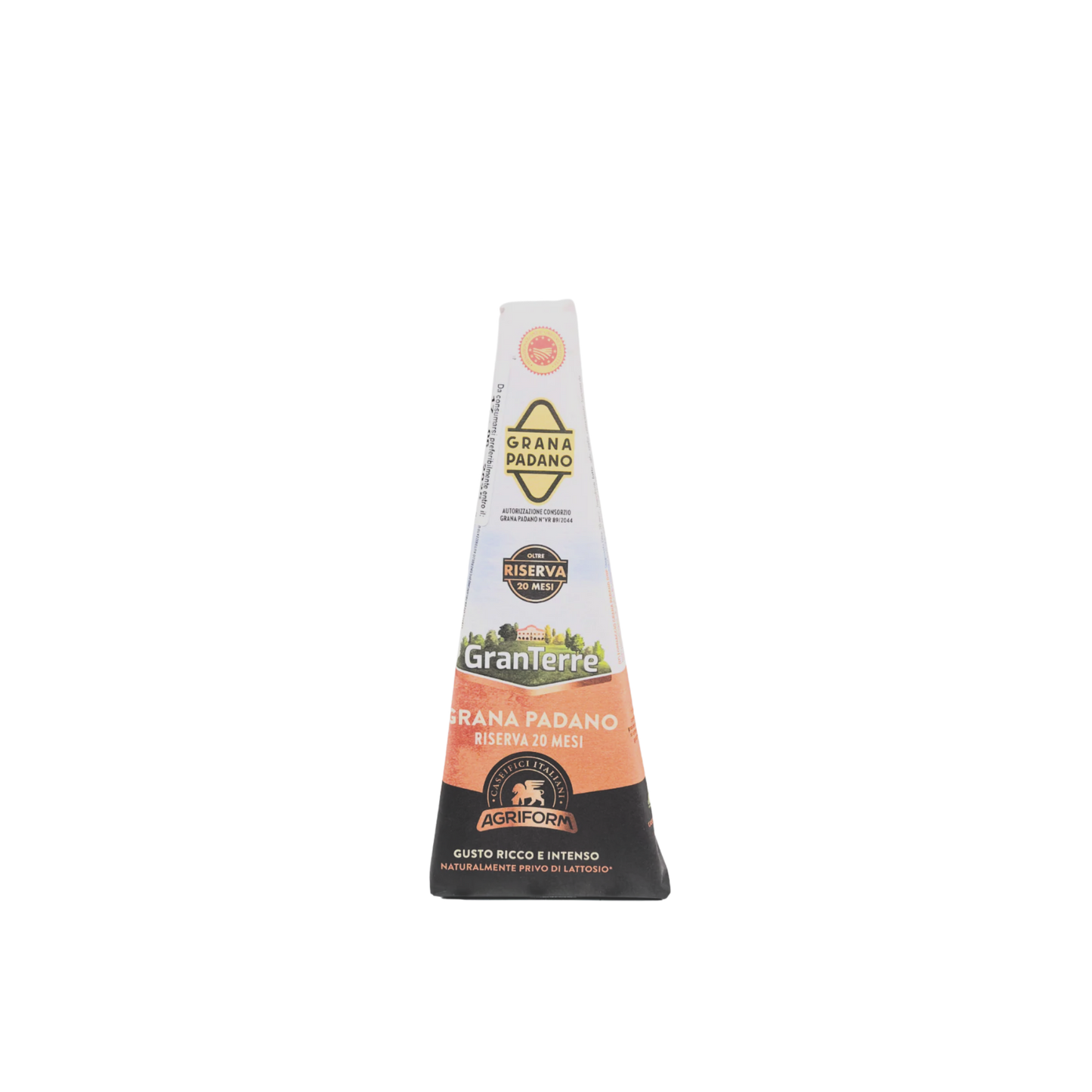 GRAN TERRE Grana Padano Riserva 20 mesi 200 gr - formaggio italiano stagionato