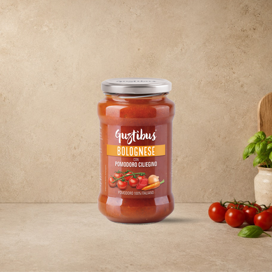 GUSTIBUS Cherry Tomato Bolognese Sauce 400g | Italian Ready Bolognese Sauce