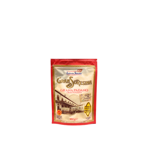 Grana Padano DOP grattugiato Latteria Sorresina 100g – Formaggio italiano