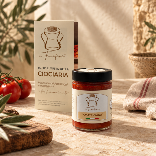 Sugo all'Amatriciana con Guanciale 310 g | I FINI FINI - Essenza Pisterzi