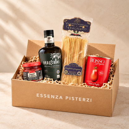 Italian Spicy Pasta Dinner Box for 4 | Essenza Pisterzi