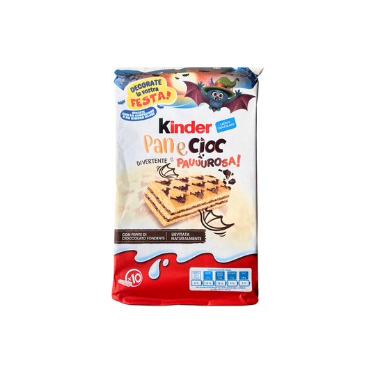 KINDER Panecioc – 10 merendine soffici al cioccolato, confezione su sfondo neutro – Essenza Pisterzi