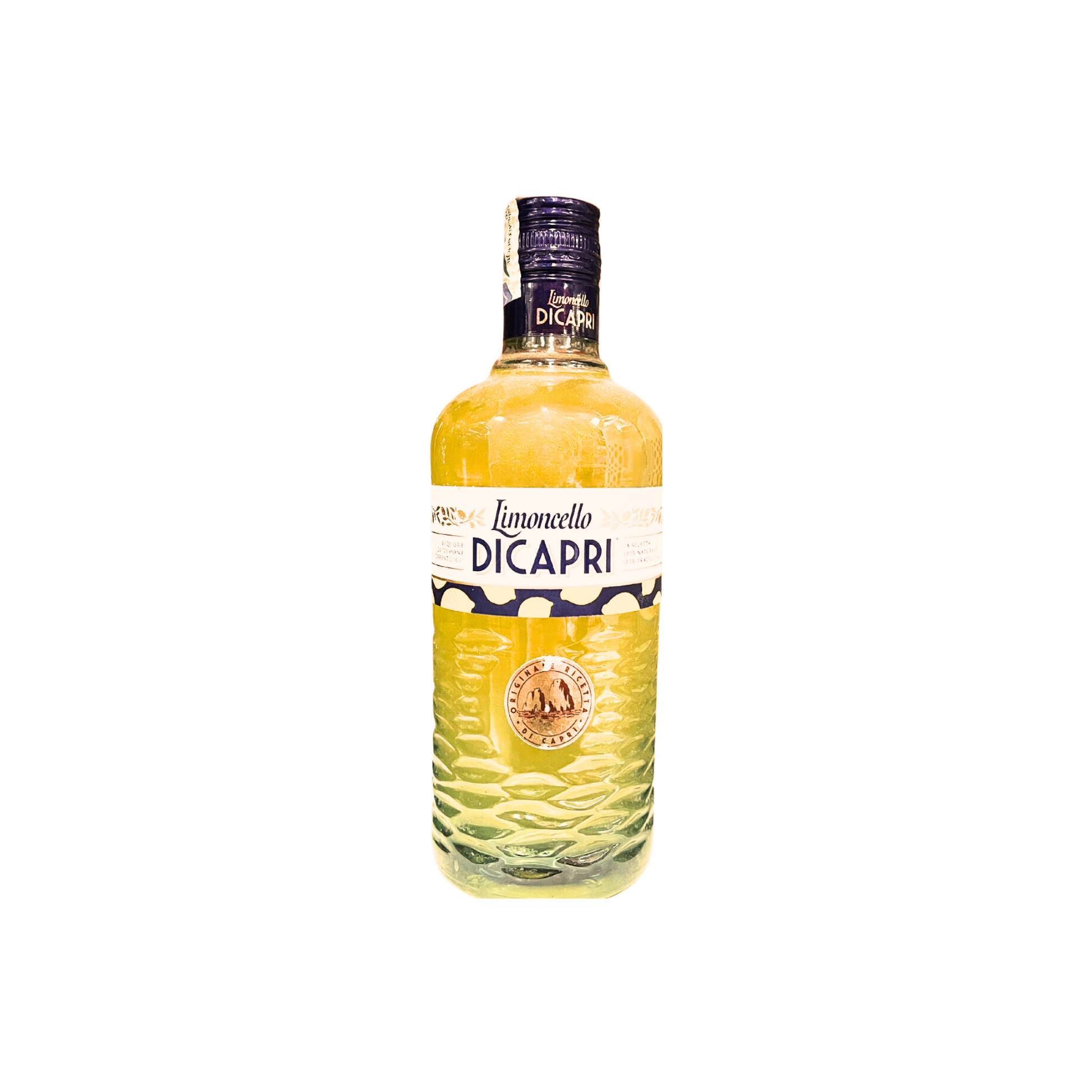 Bottiglia da 1 litro di Limoncello di Capri, ricetta originale, liquore tradizionale campano in vendita su ESSENZA PISTERZI.