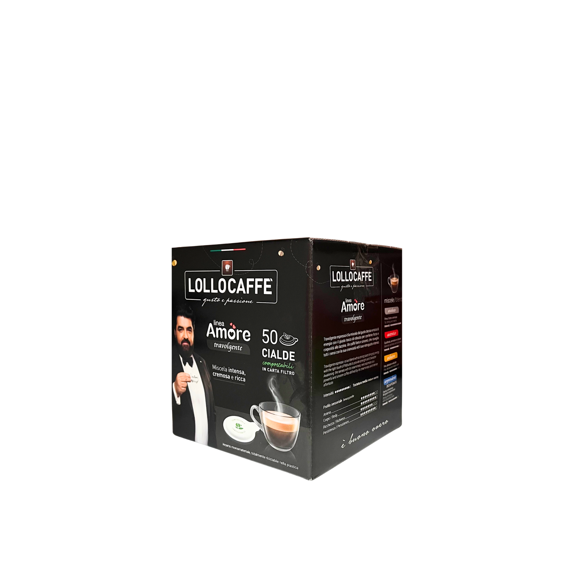 LOLLO Caffè Cialde Amore x50 – cialde ESE di caffè espresso italiano