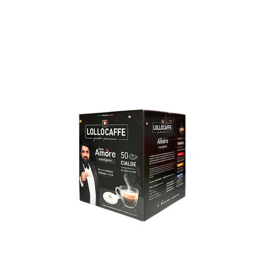 LOLLO Caffè Cialde Amore x50 – cialde ESE di caffè espresso italiano