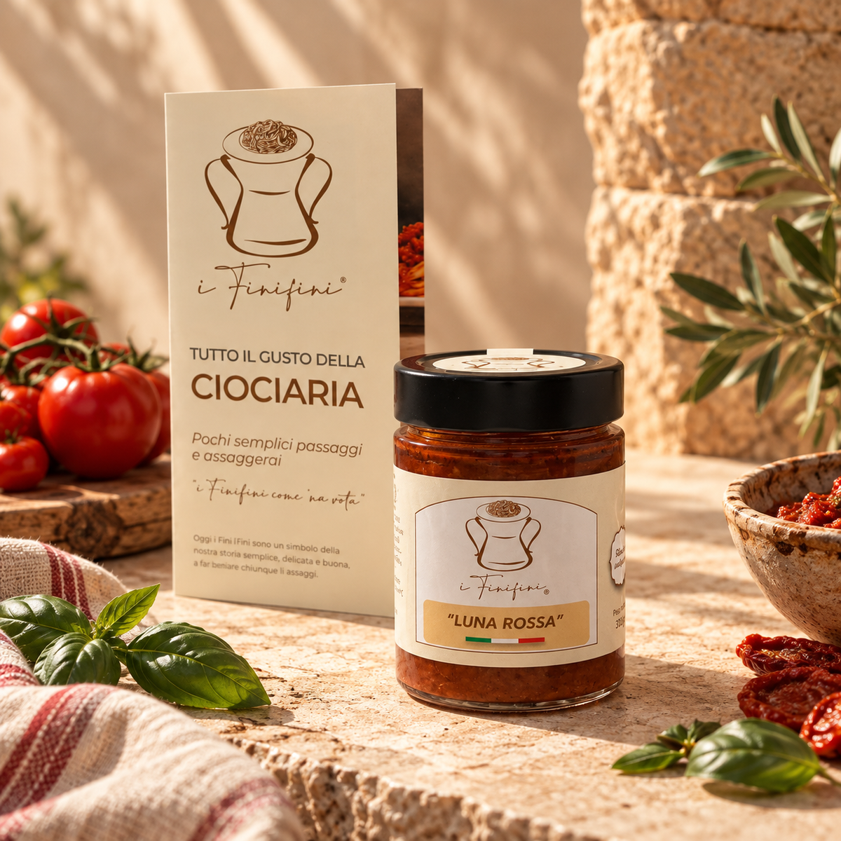 I FINI FINI Sugo Luna Rossa con Aglio, Alici & Capperi, 310gr.