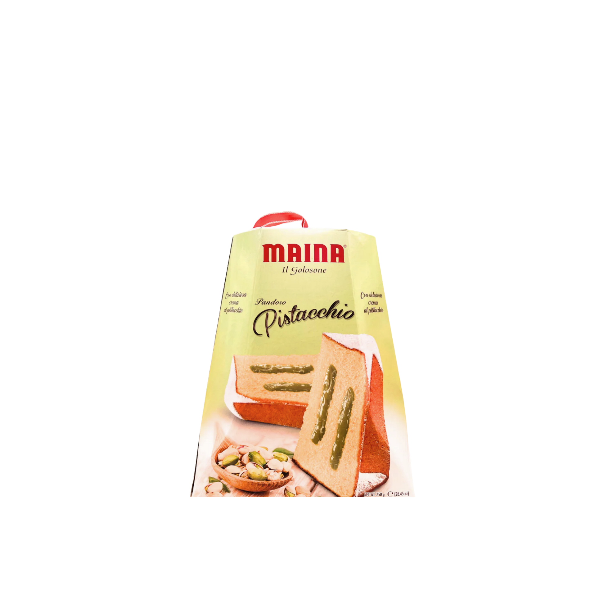 Pandoro Maina con crema al pistacchio 750g confezione