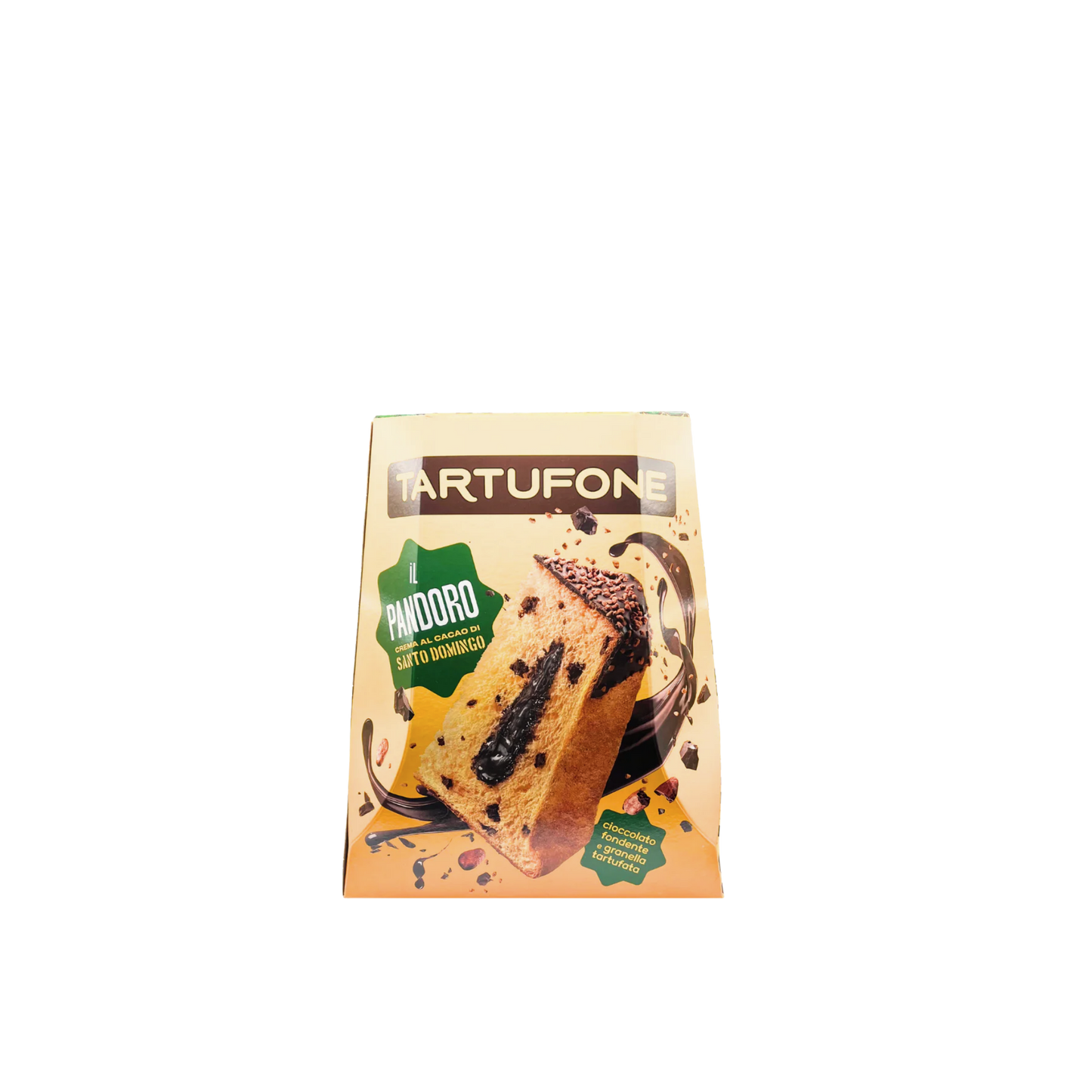 Motta Tartufone Pandoro con crema al cacao di Santo Domingo 800g – Dolce natalizio farcito – Essenza Pisterzi