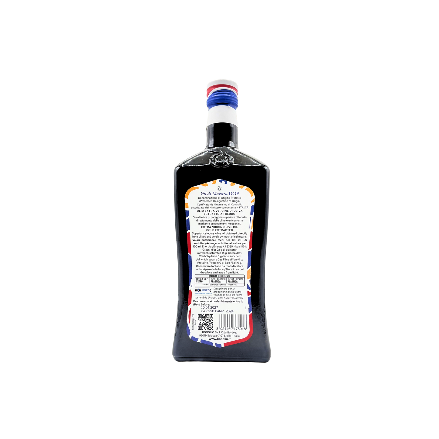 Olio EVO DOP Val di Mazara Bono 750ml Italiano Sicilia dop 