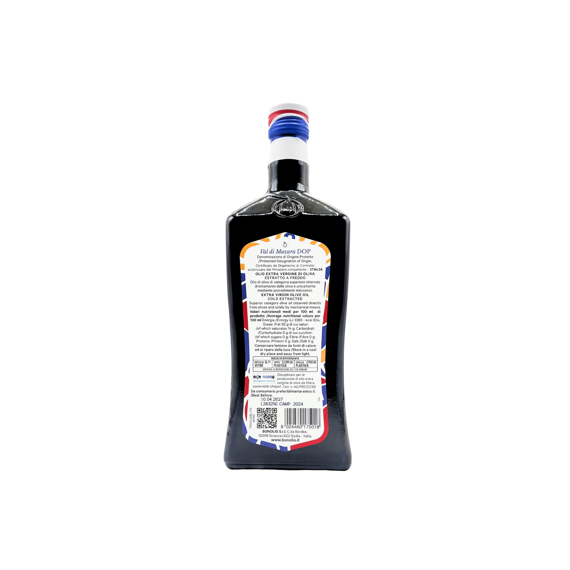 Olio EVO DOP Val di Mazara Bono 750ml Italiano Sicilia dop 