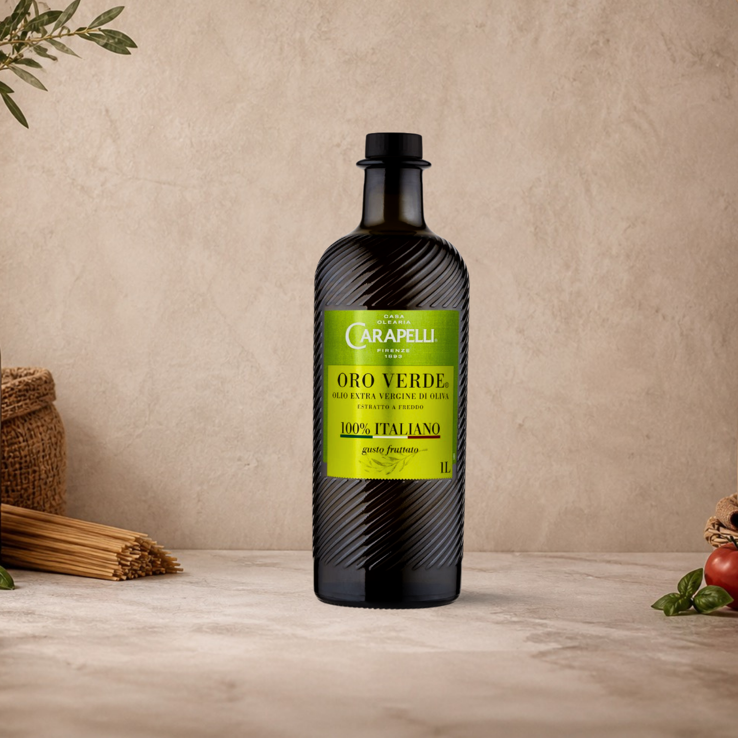 Olio extra vergine di oliva Carapelli Oro Verde 1 litro 100% italiano