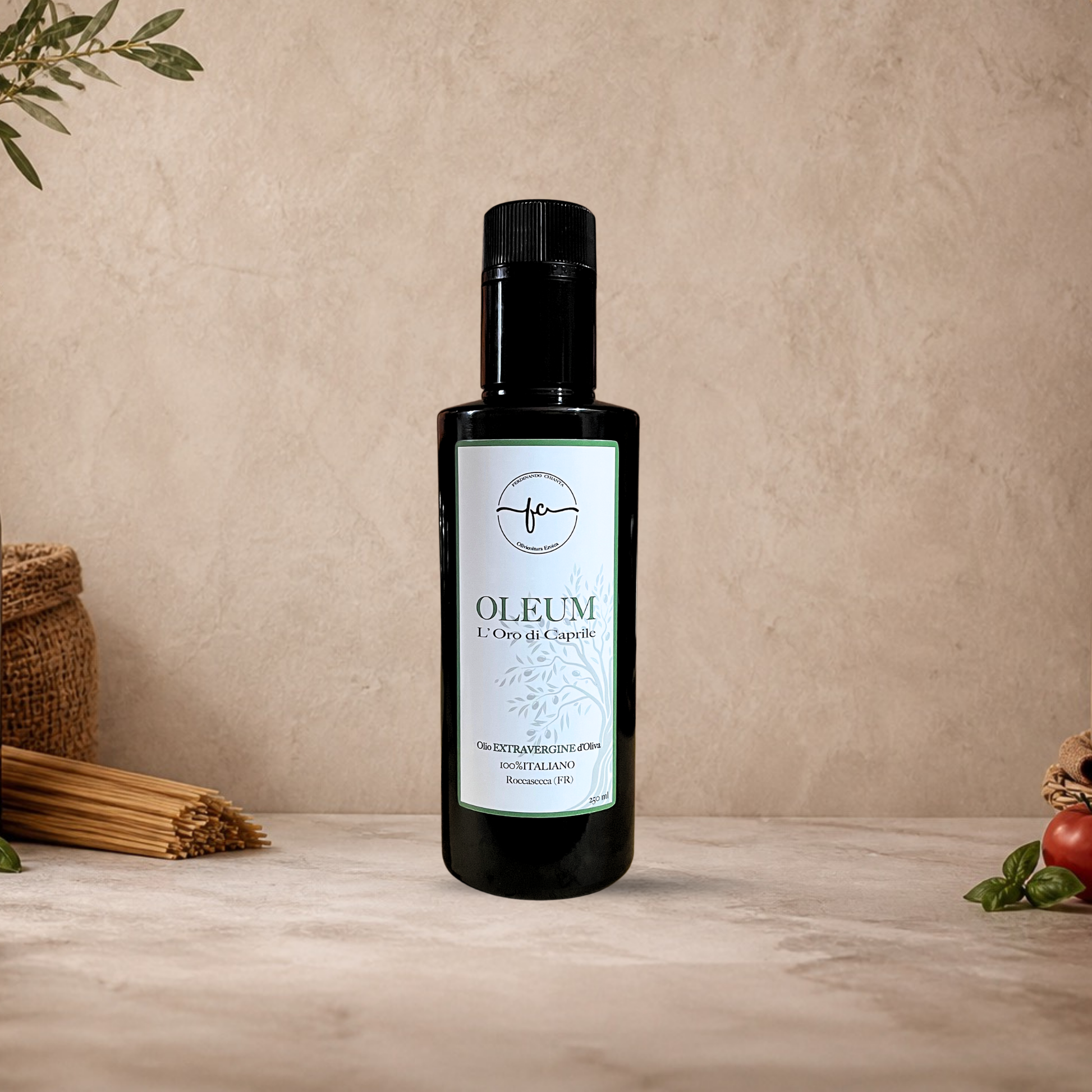 Olio italiano basso Lazio, spedizione veloce in Europa