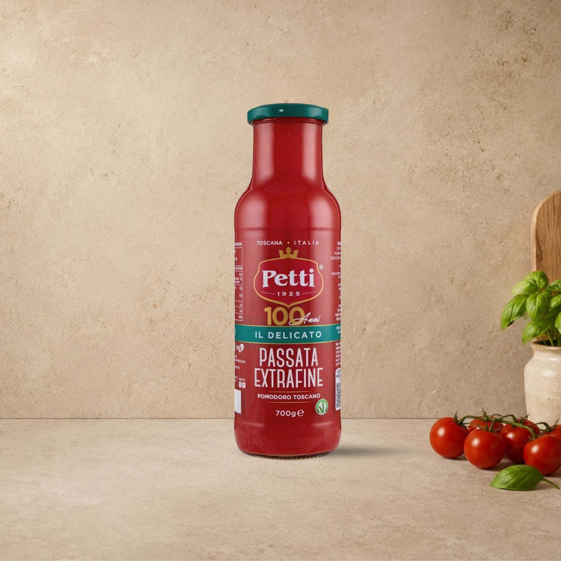 PETTI Passata Extrafine di Pomodoro Toscano, 700gr spedizione veloce in Europa