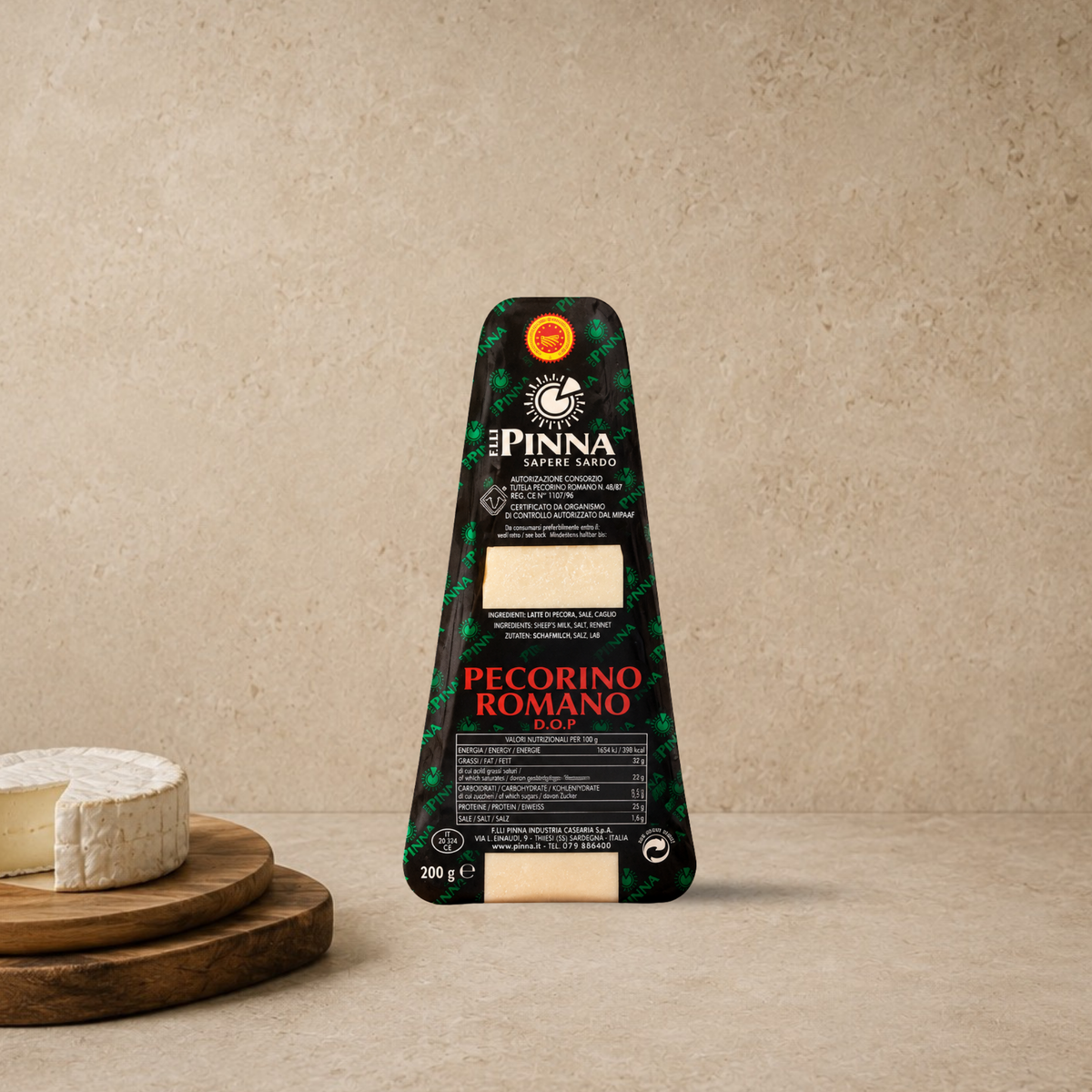 Pecorino Romano DOP Pinna 200g | Authentic Italian Cheese