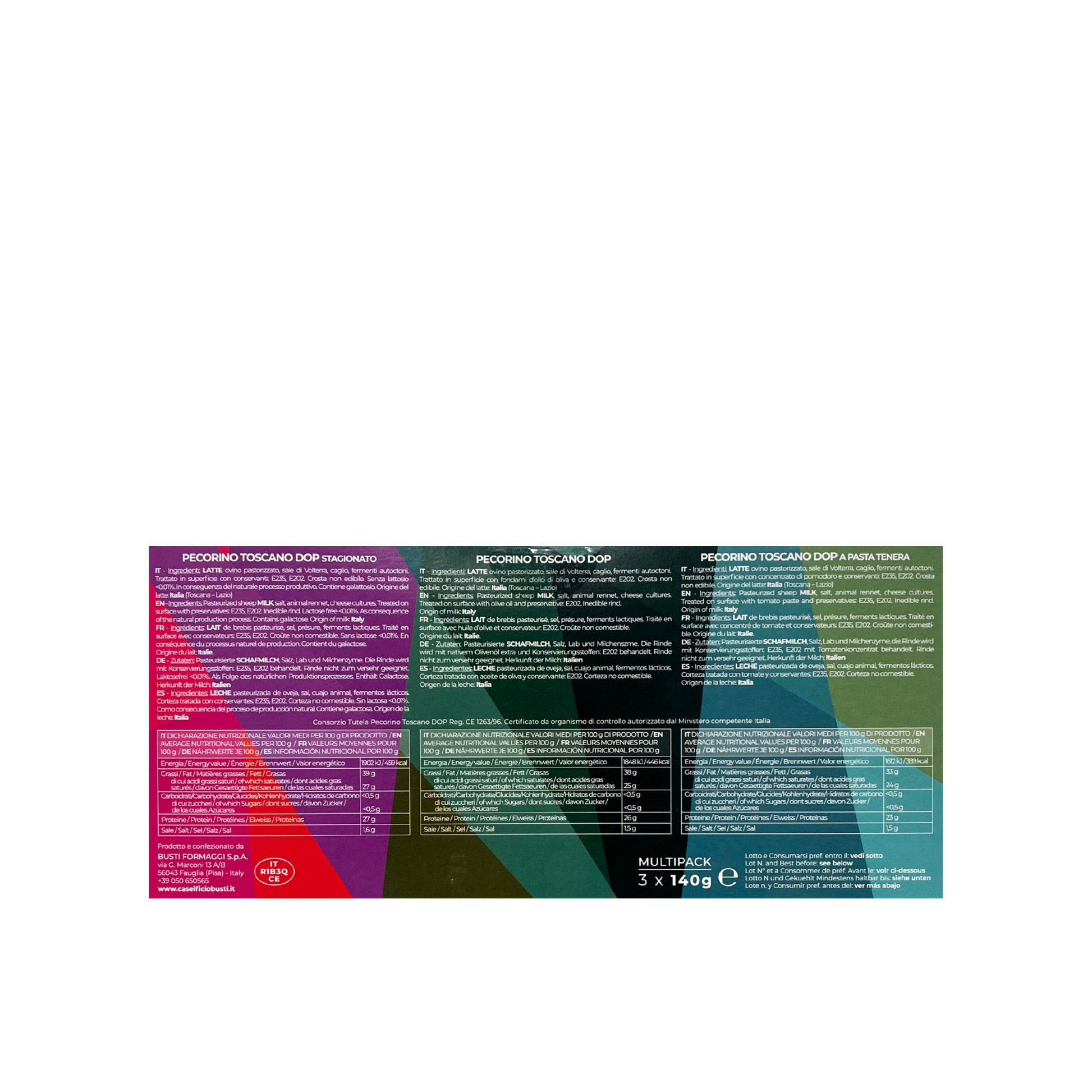 Pecorino Toscano DOP BUSTI – dettaglio fetta e consistenza
