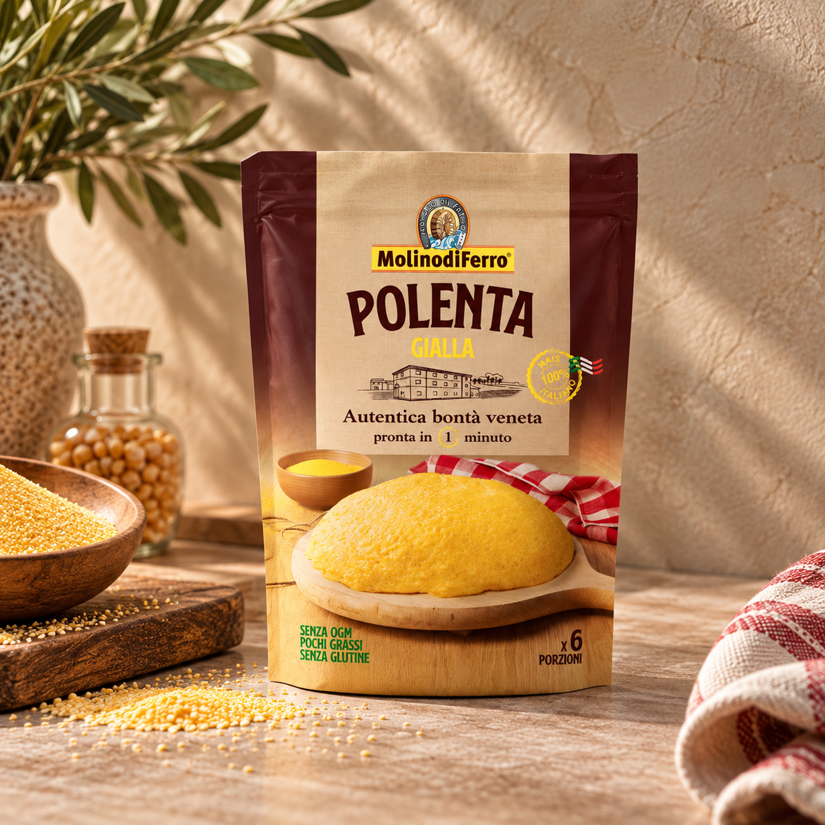MOLINO DI FERRO Yellow Polenta, 260gr.