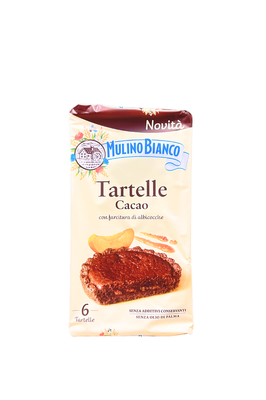 Mulino Bianco Tartelle Cacao con farcitura di Albicocche. (x6)