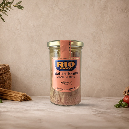 RIO MARE Filetti di Tonno Lavorati a Mano all'Olio di Oliva, 250gr.