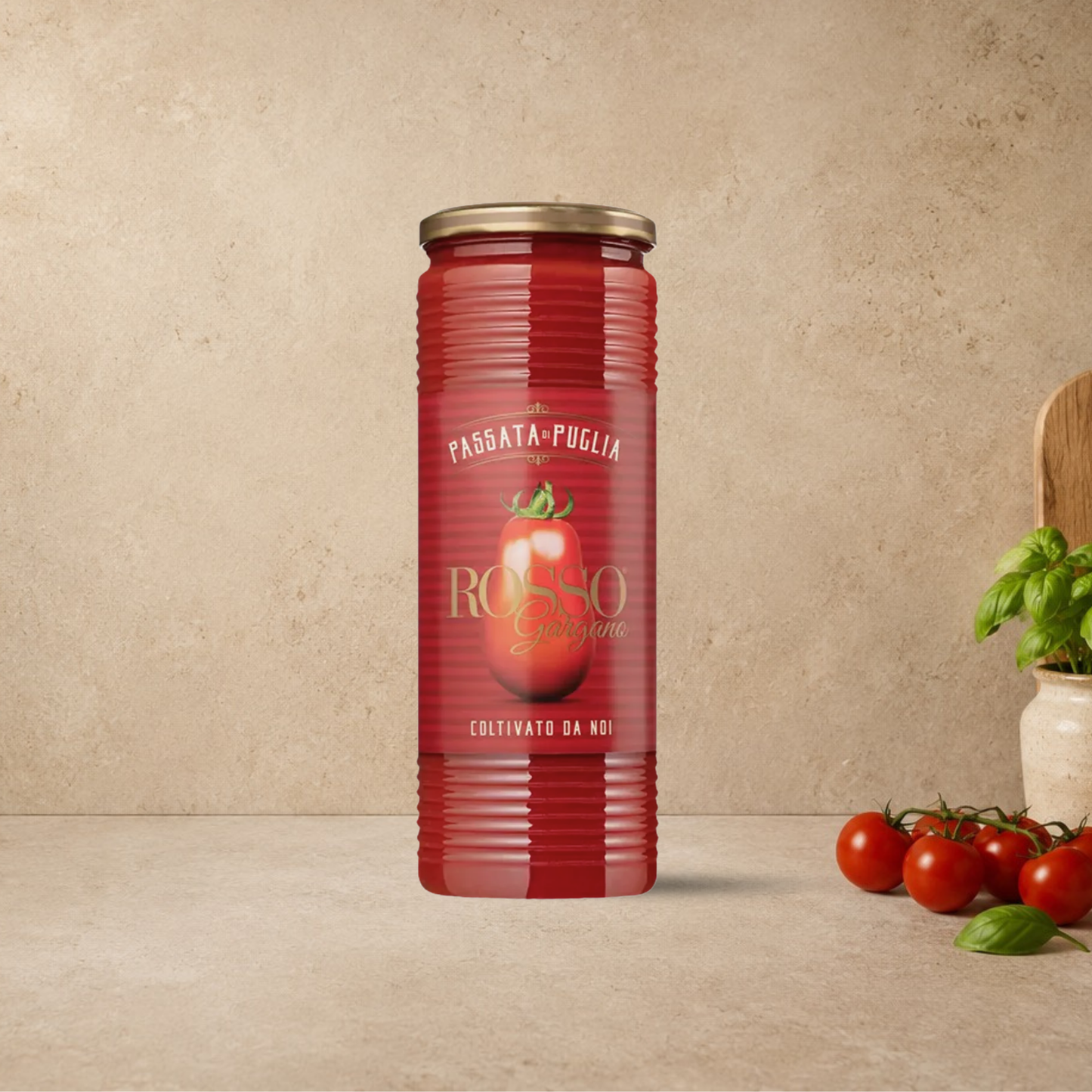 ROSSO GARGANO Passata di Puglia, 690gr spedizione in europa