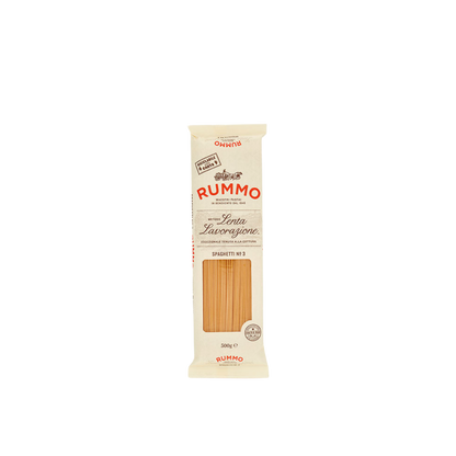 Confezione da 500g di Spaghetti Rummo – pasta lunga trafilata al bronzo
