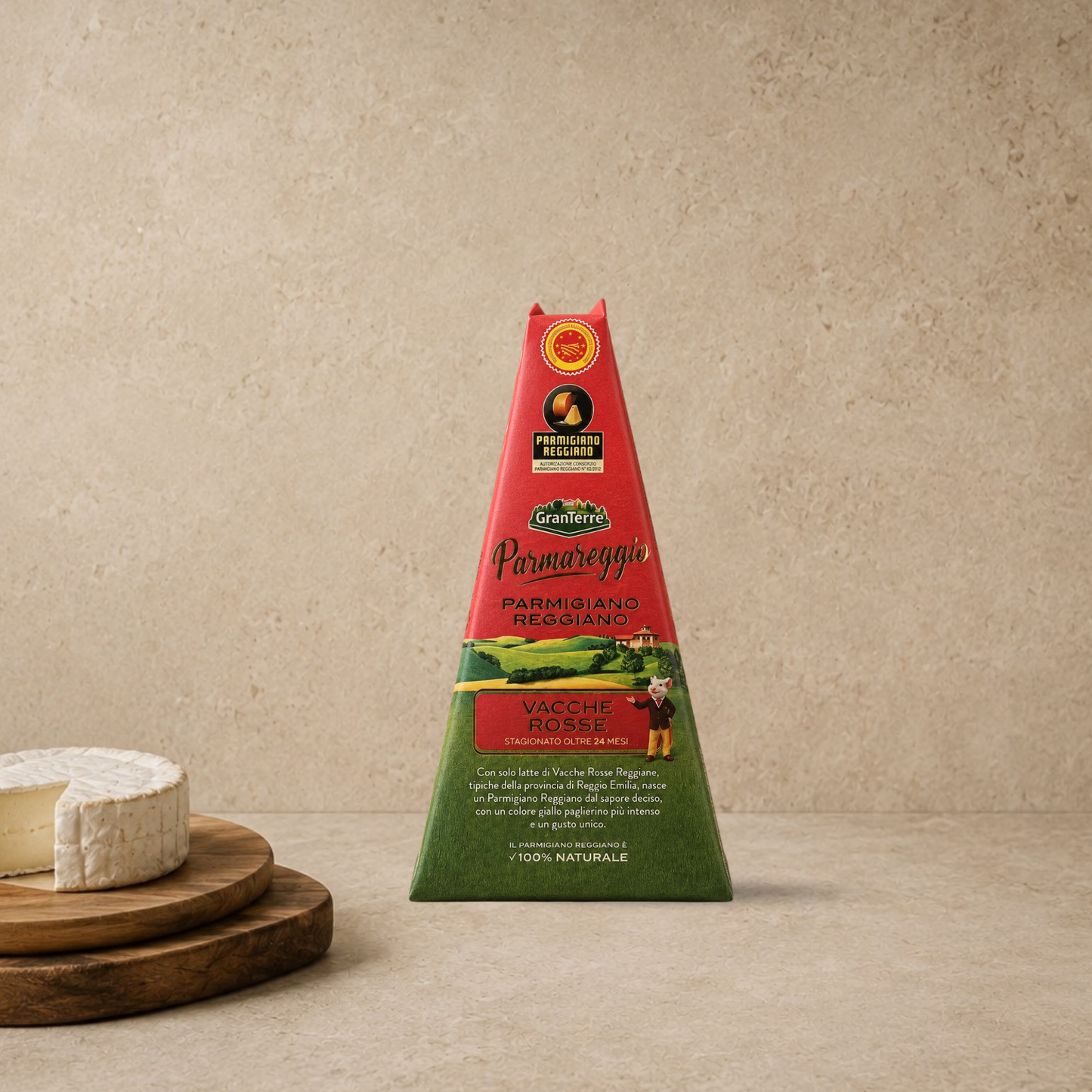 SALUMIFICI GRANTERRE Parmigiano Reggiano Vacche Rosse Parmareggio, 250 gr.