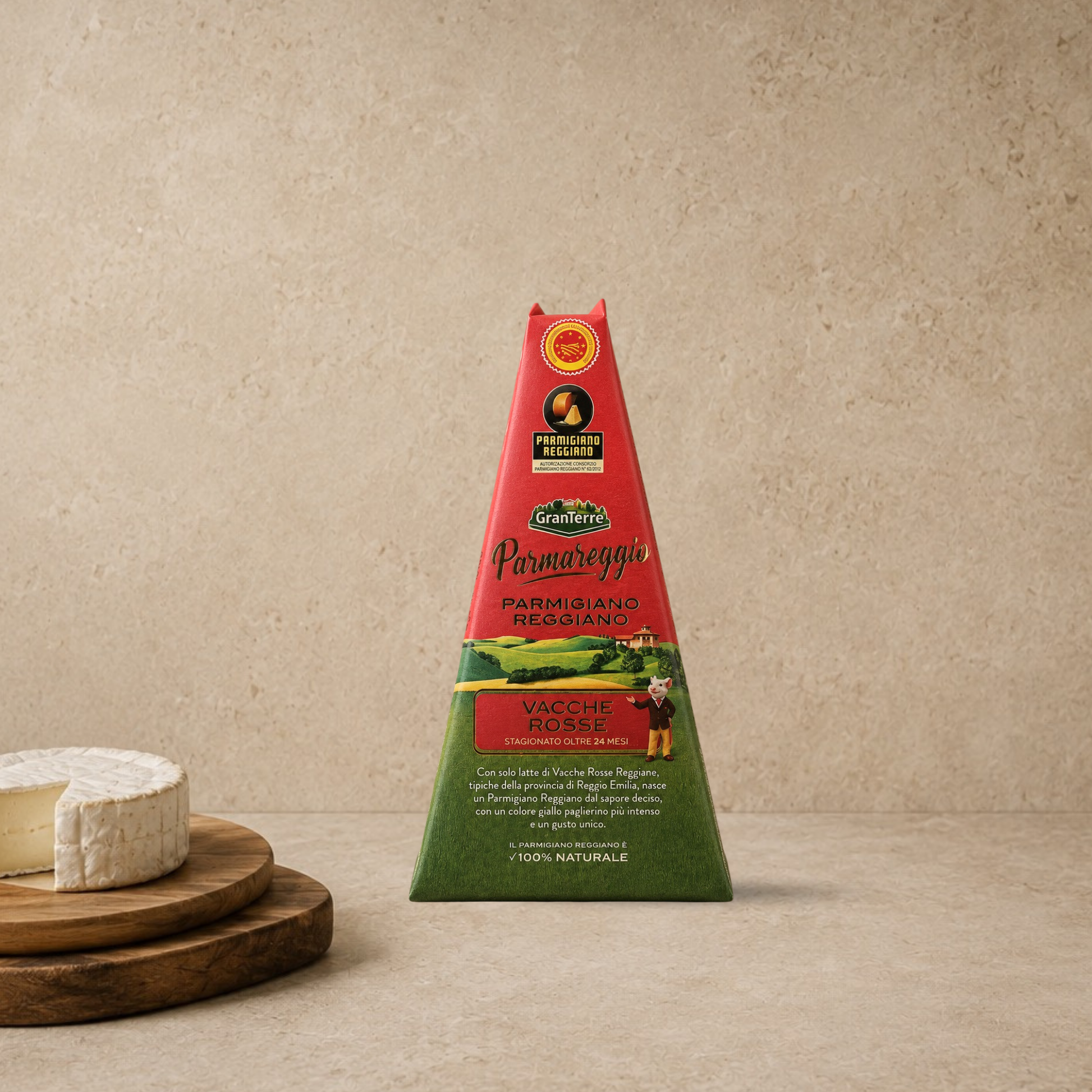 SALUMIFICI GRANTERRE Parmigiano Reggiano Vacche Rosse Parmareggio, 250 gr.