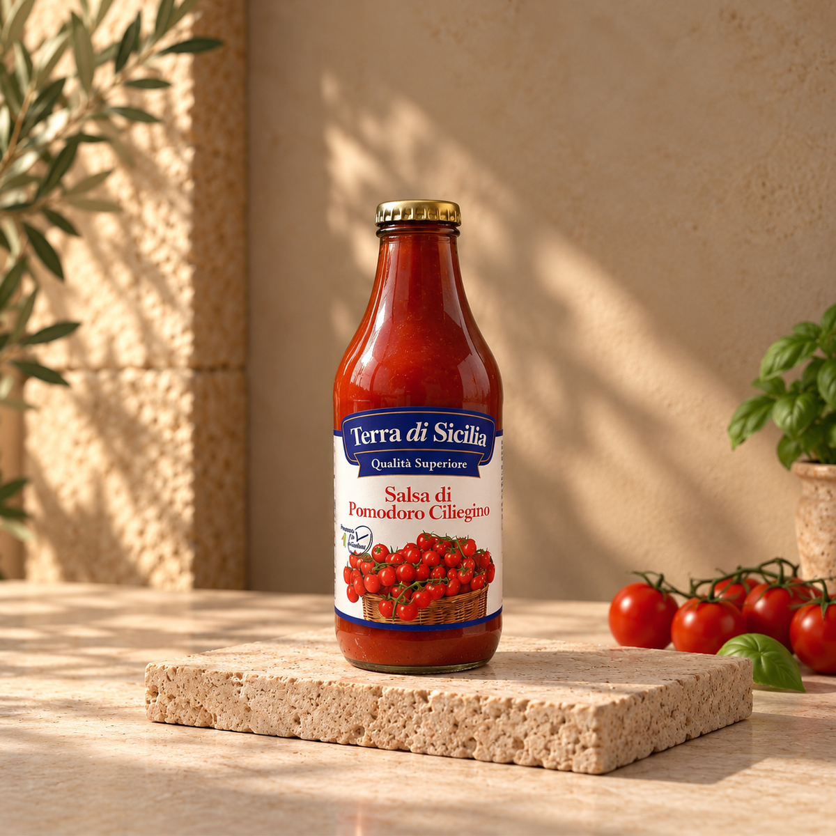 TERRA DI SICILIA Salsa di Pomodoro Ciliegino, 330gr.