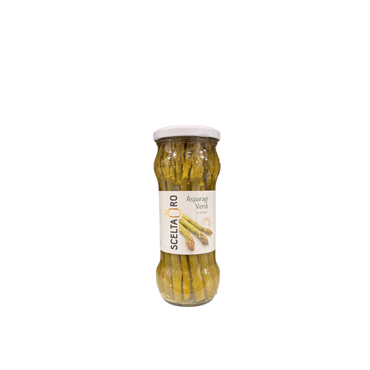 Scelta Oro Asparagi Verdi al Naturale 330g – confezione
