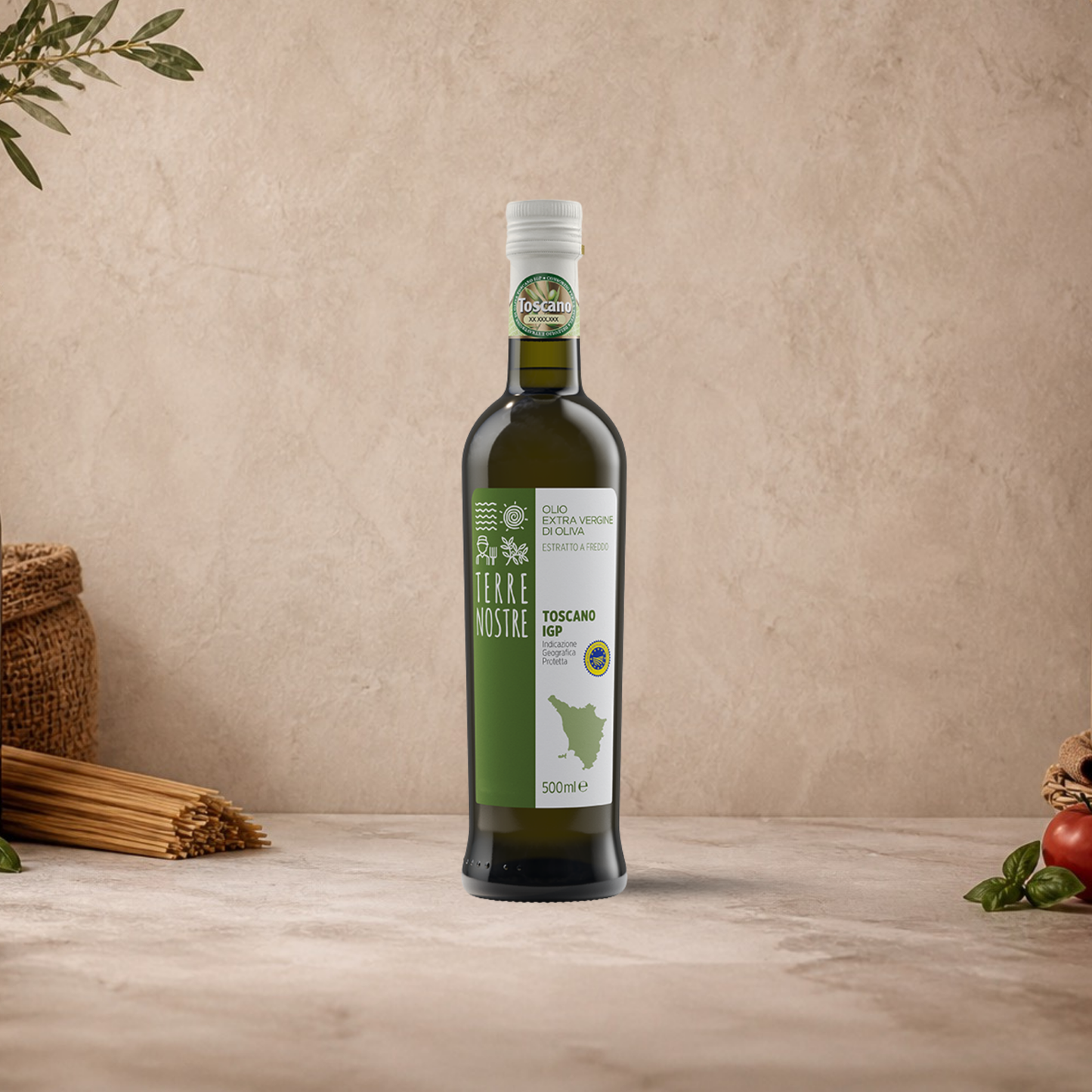 TERRE NOSTRE Toscano IGP – Olio Extra Vergine di Oliva Toscano 500ml | Il sapore intenso della vera Toscana
