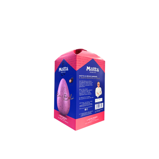 Uovo Rosso Motta & Bruno Barbieri al Lampone con Granella di Arancia 220g