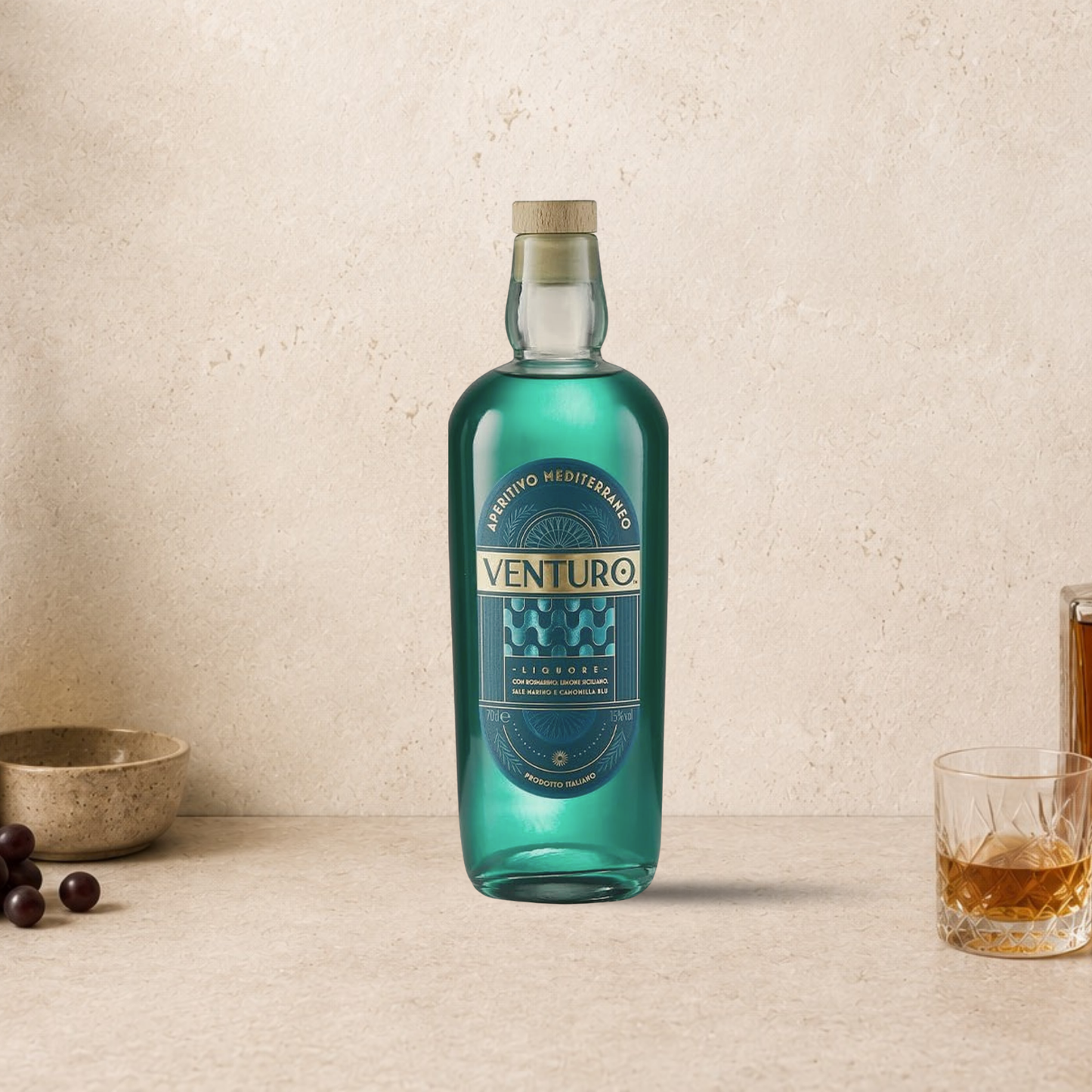 VENTURO Aperitivo Mediterraneo 70cl | Italian Mediterranean Aperitif