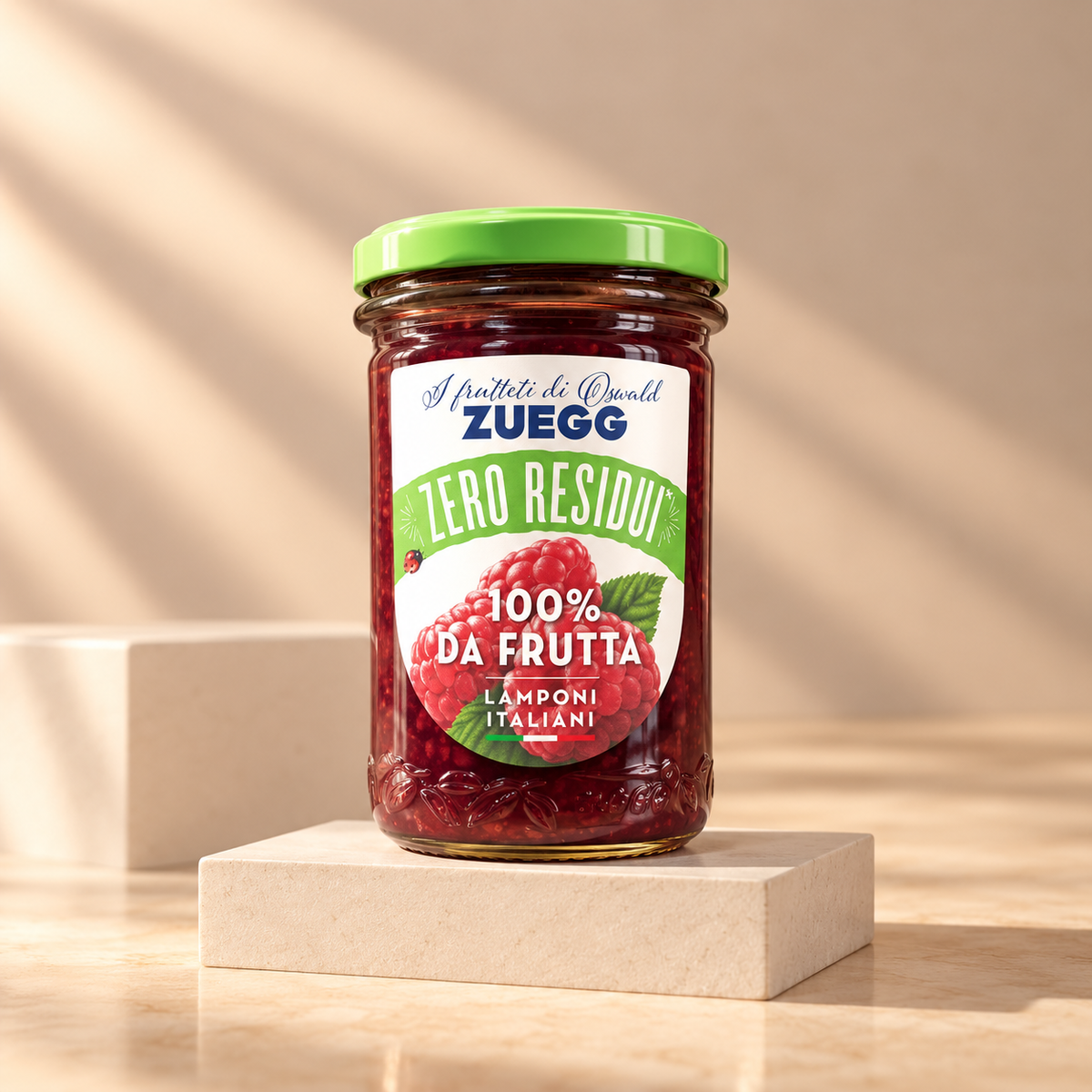 ZUEGG Composta di Lamponi Italiani, Zero Residui - 230gr