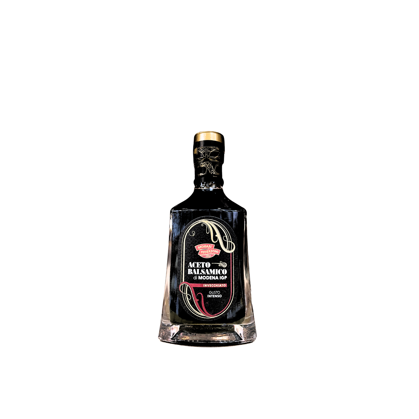 MONARI FEDERZONI Aceto Balsamico Invecchiato di Modena IGP 250ml - Bottiglia di aceto balsamico corposo e raffinato
