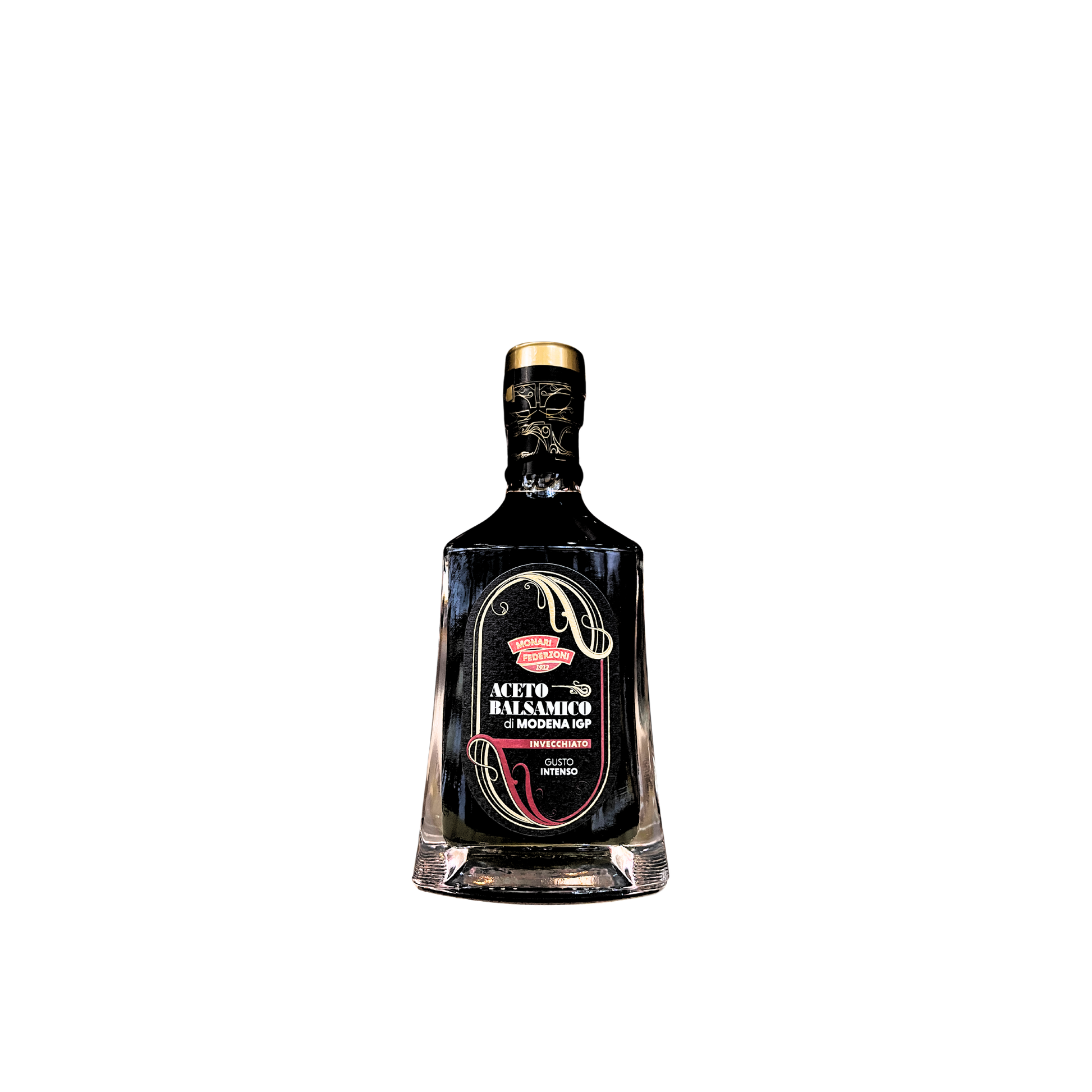 MONARI FEDERZONI Aceto Balsamico Invecchiato di Modena IGP 250ml - Bottiglia di aceto balsamico corposo e raffinato
