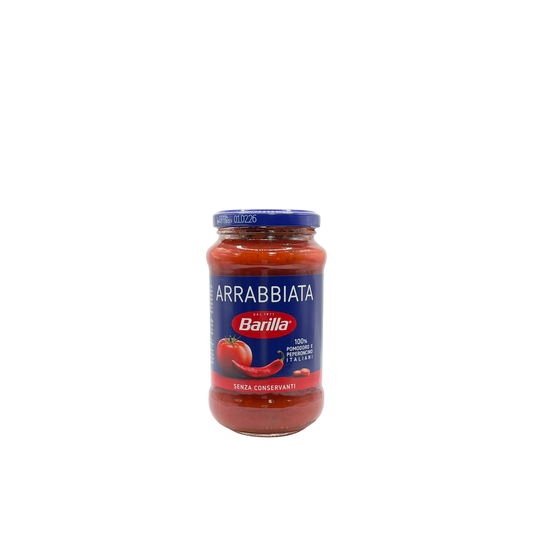 Barattolo da 400g di sugo Barilla all’Arrabbiata – disponibile su Essenza Pisterzi
