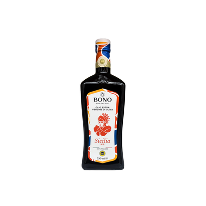 BONO Olio Extra Vergine d’Oliva DOP Sicilia IGP 750ml – olio evo siciliano di alta qualità