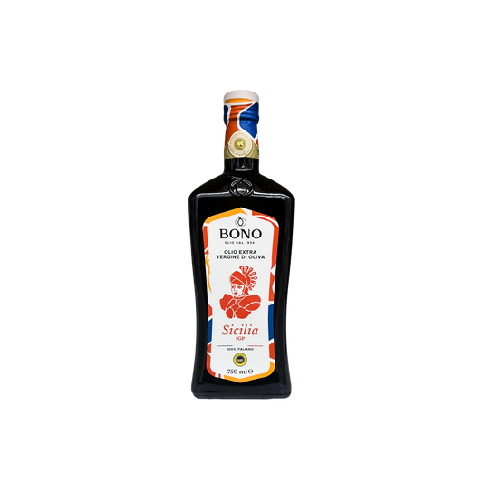 BONO Olio Extra Vergine d’Oliva DOP Sicilia IGP 750ml – olio evo siciliano di alta qualità