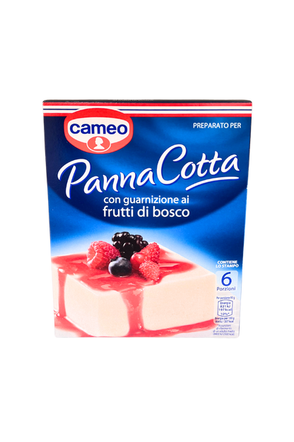 CAMEO Preparato per Panna Cotta con Frutti di Bosco 107g (6 porzioni) – panna cotta cremosa e fruttata, pronta in pochi minuti