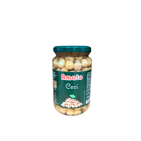 AMATO Ceci 350g - Barattolo di ceci teneri e pronti all’uso
