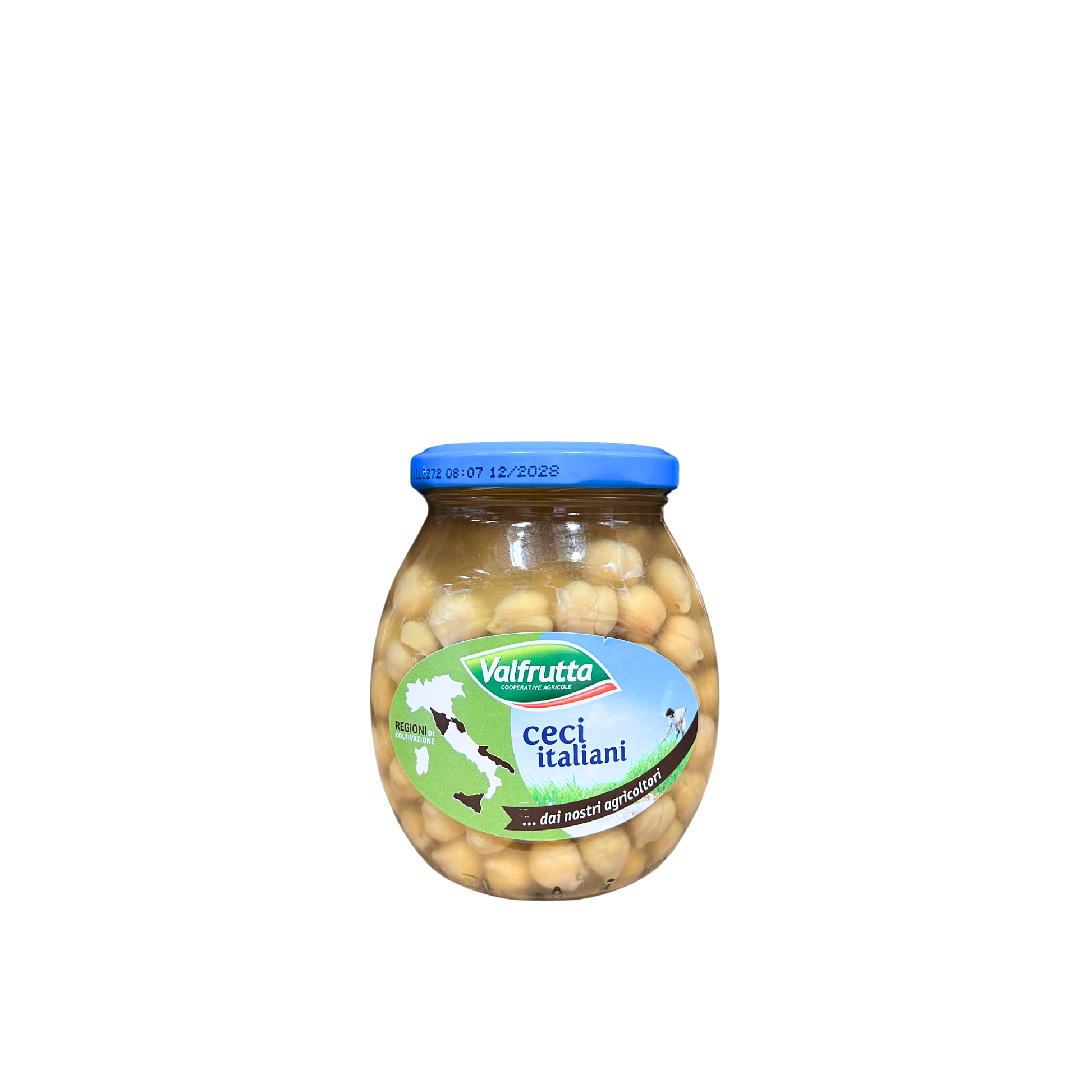 VALFRUTTA Ceci Italiani 360g - Barattolo di ceci teneri e pronti all'uso
