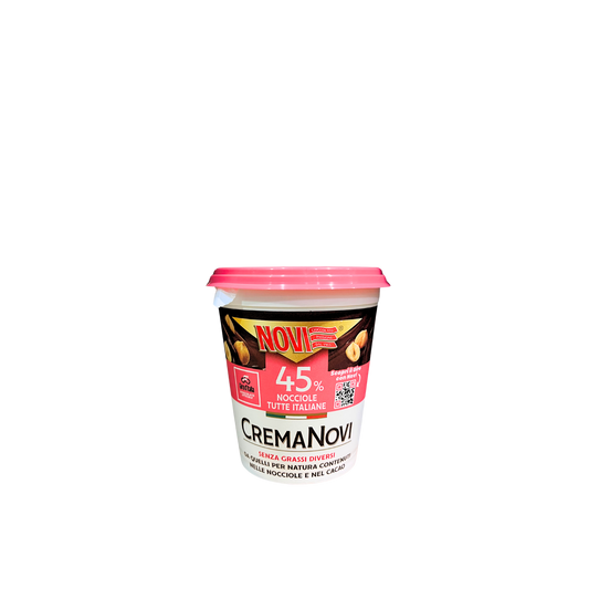 NOVI Crema Spalmabile 200g con 45% nocciole italiane - Vasetto di crema nocciolata cremosa e golosa
