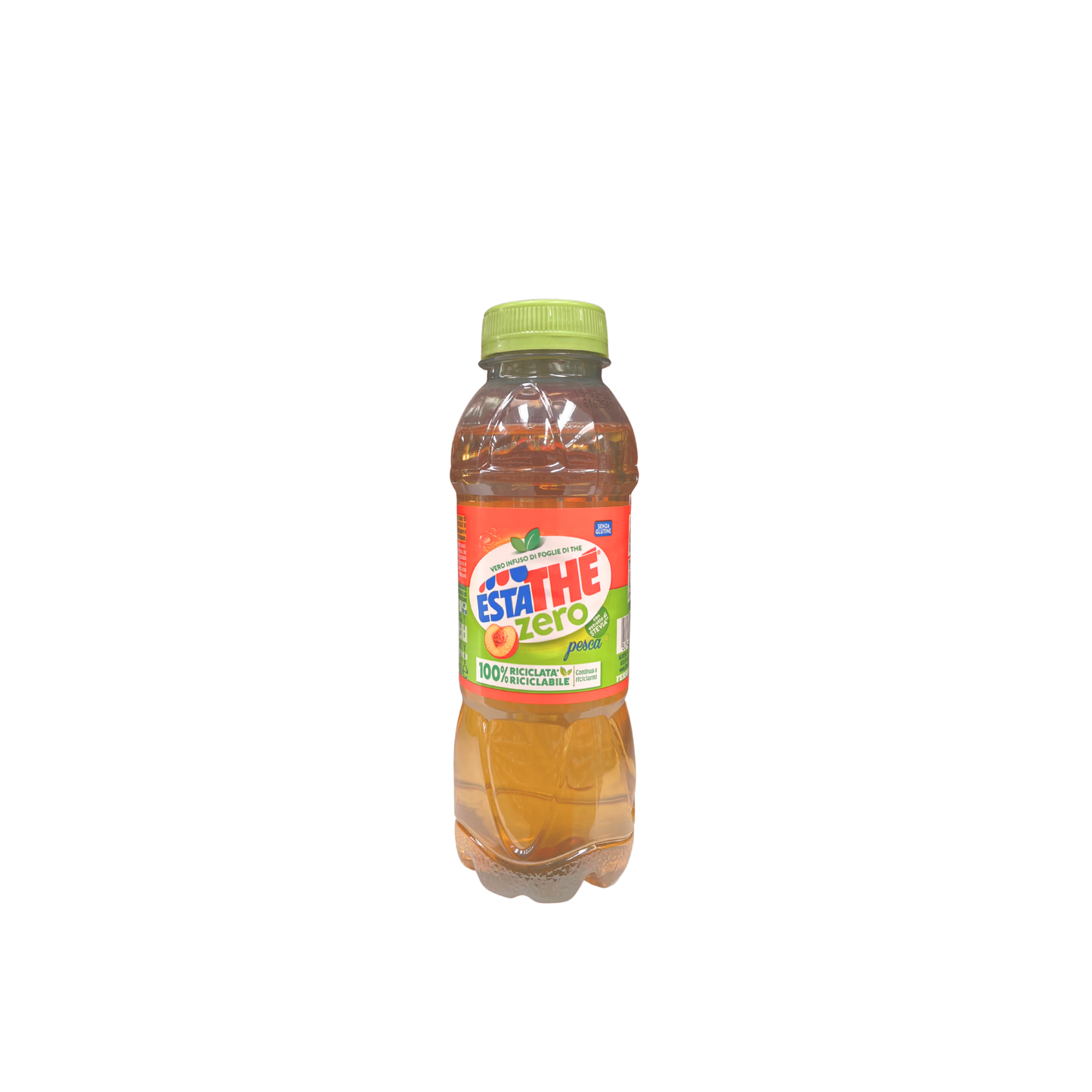 Bottiglietta da 400ml di Estathé Zero alla Pesca – disponibile su Essenza Pisterzi
