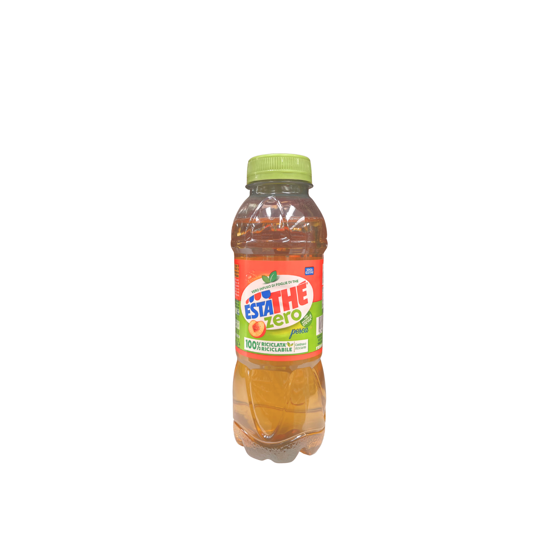 Bottiglietta da 400ml di Estathé Zero alla Pesca – disponibile su Essenza Pisterzi

